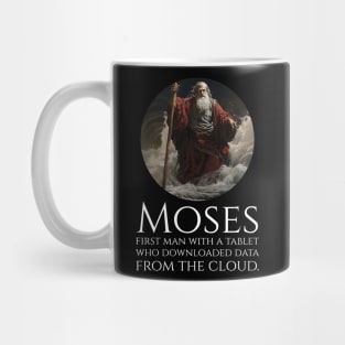 Moses Ten Commandments Meme - Funny Religious Pun Mug